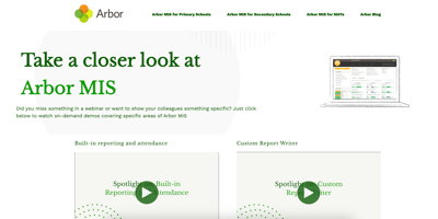 Demo Hub - Arbor MIS - Front Cover