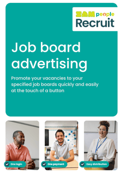 SAMpeople Recruit job-board flyer