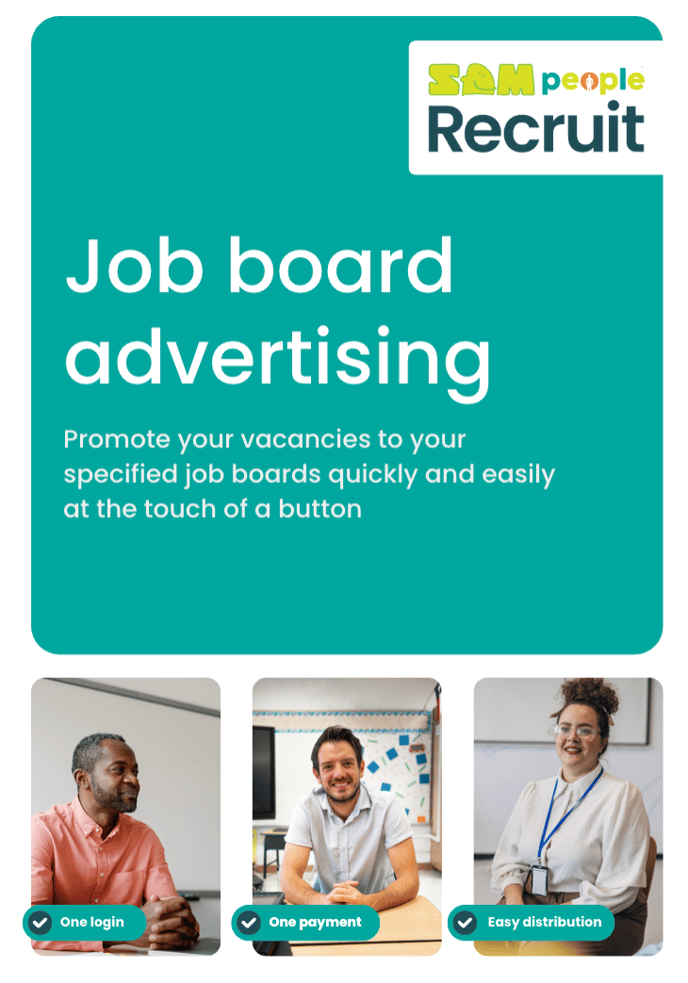 SAMpeople Recruit job-board flyer