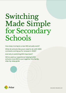 Thought Leadership - switching made simple for secondary - Front Cover
